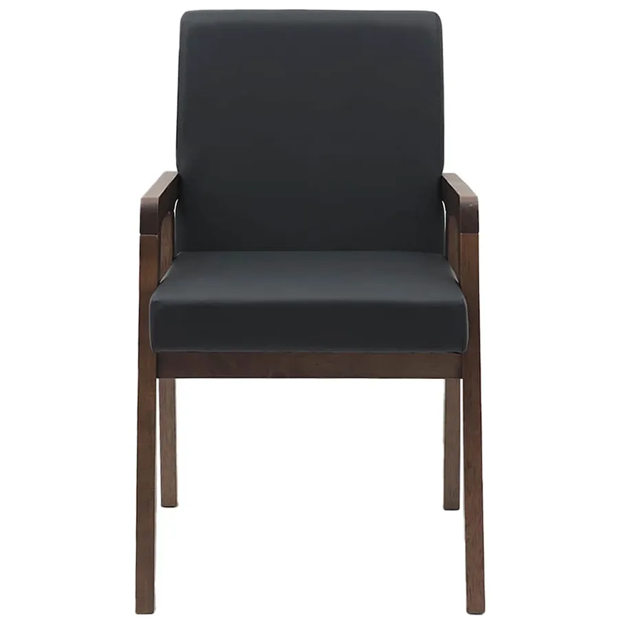 Chaises de salle à manger avec coussins (2 pcs) bois massif marron caoutchouc - 5