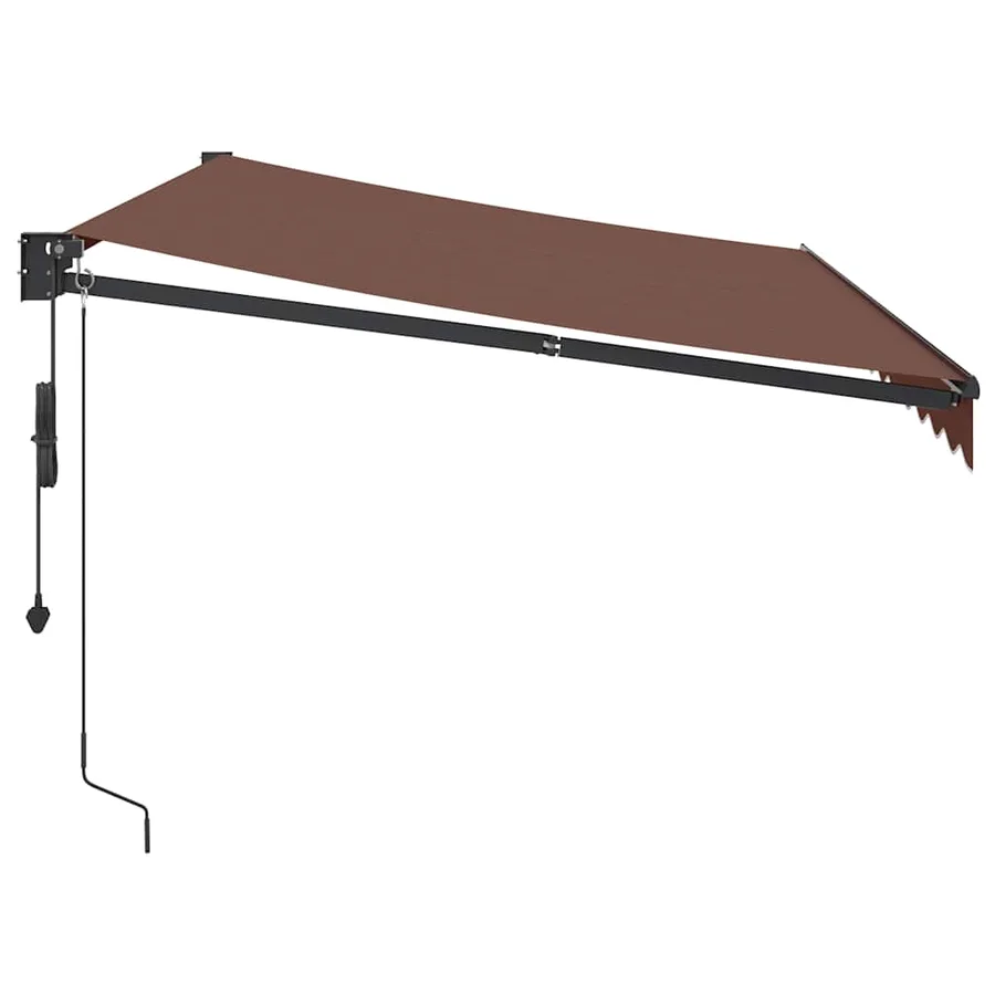Auvent rétractable automatique marron 350x250 cm - 4