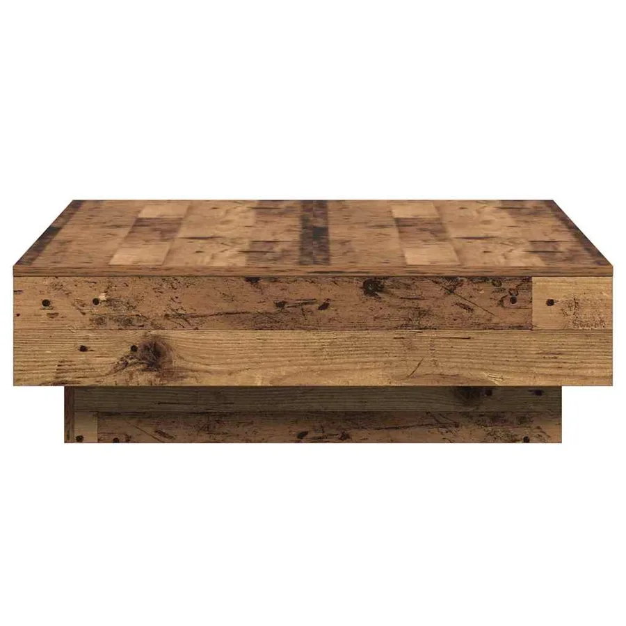 Table basse Bois ancien 90 x 90 x 28 cm Bois d'ingénierie - 6