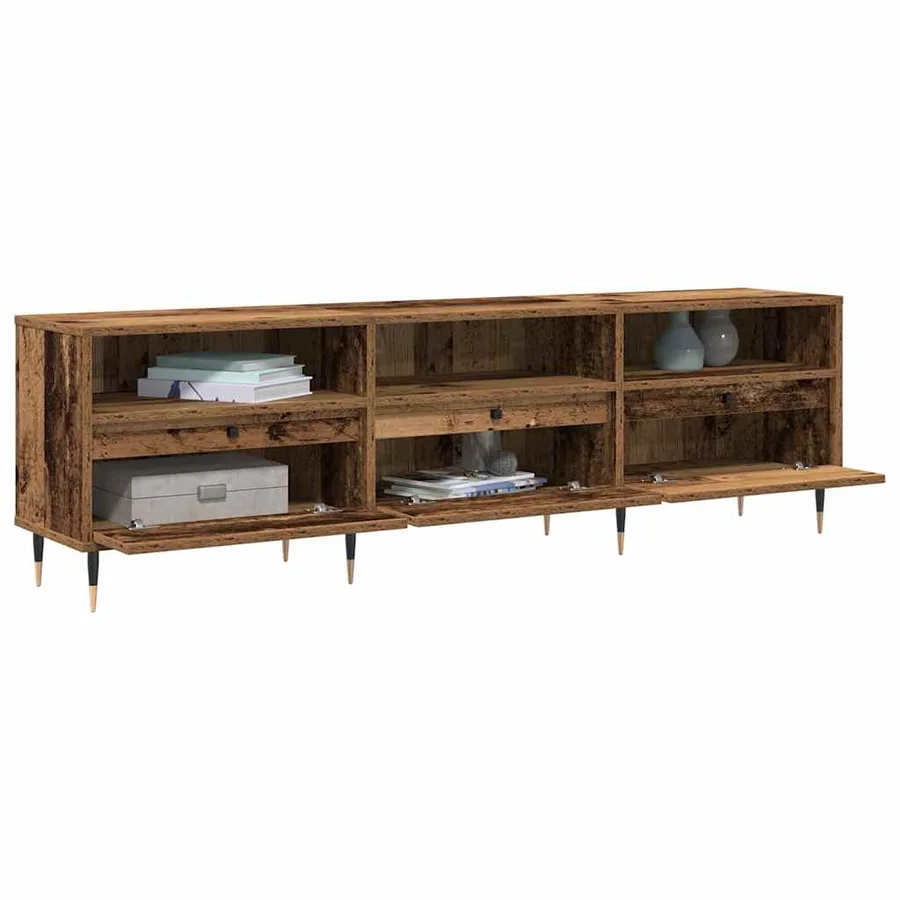 Meuble TV Bois Ancien 150 x 30 x 45 cm Bois d'ingénierie - 3