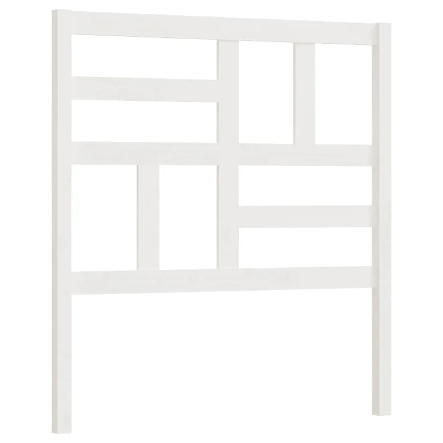 Tête de lit Blanc 106x4x104 cm Bois massif de pin - 2