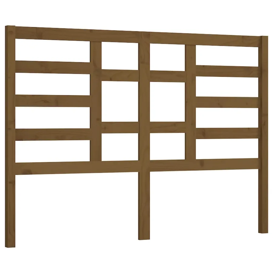 Tête de lit Marron miel 146x4x104 cm Bois massif de pin - 2