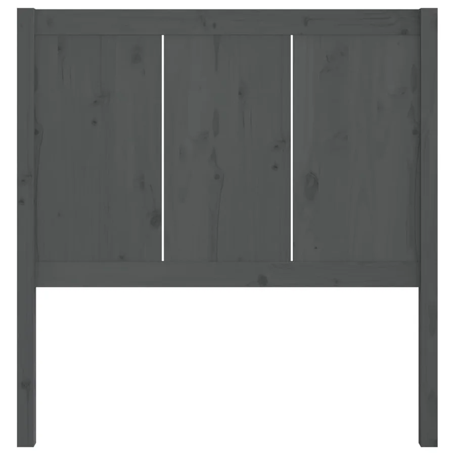 Tête de lit Gris 80,5x4x100 cm Bois massif de pin - 4