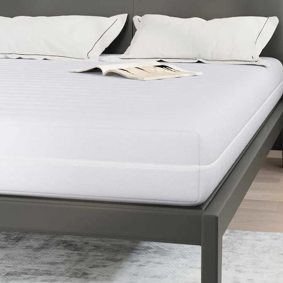 Matelas Blanc 140 x 190 cm Ressort ensaché - 7