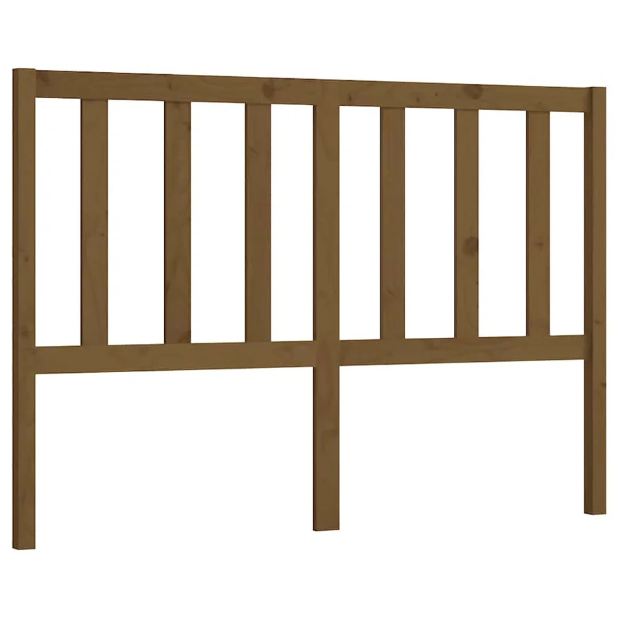 Tête de lit Marron miel 156x4x100 cm Bois massif de pin - 2
