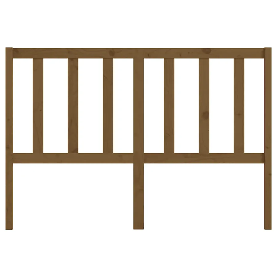 Tête de lit Marron miel 156x4x100 cm Bois massif de pin - 4