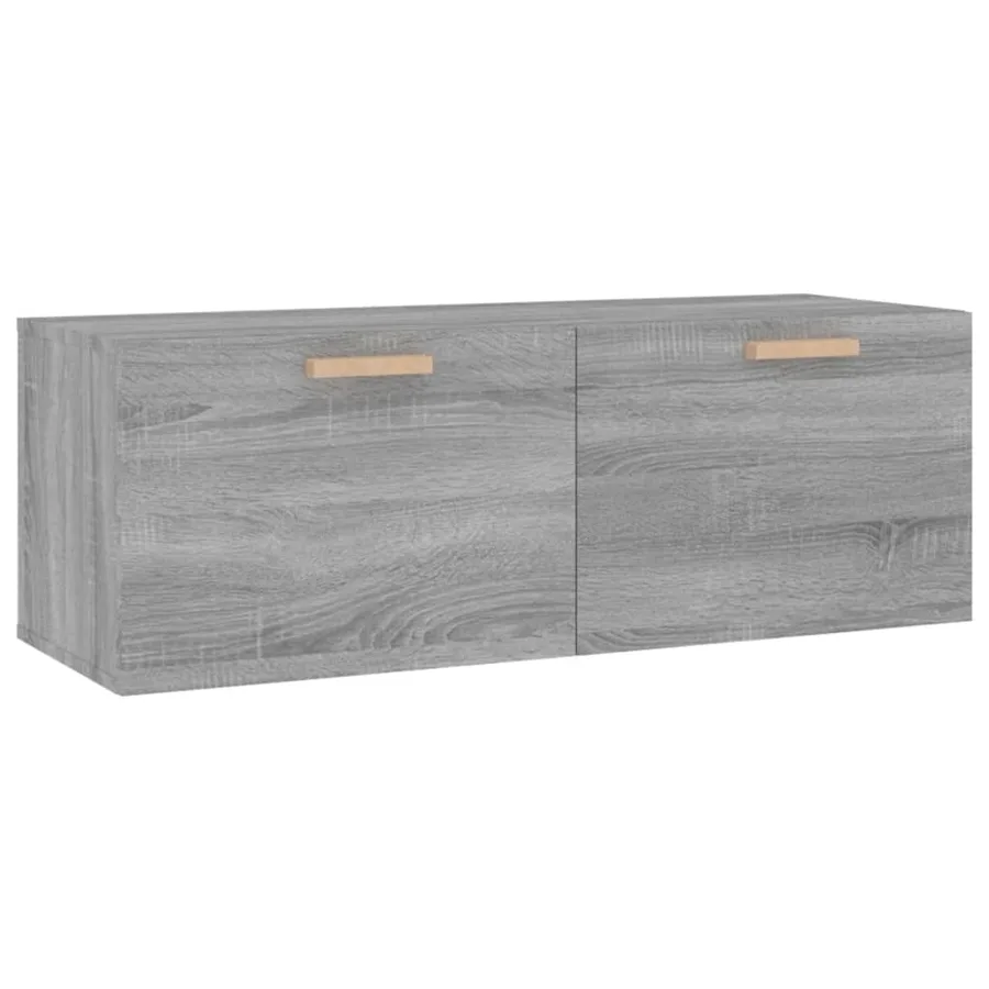 Armoire murale Sonoma gris 100x36,5x35 cm Bois d'ingénierie - 2