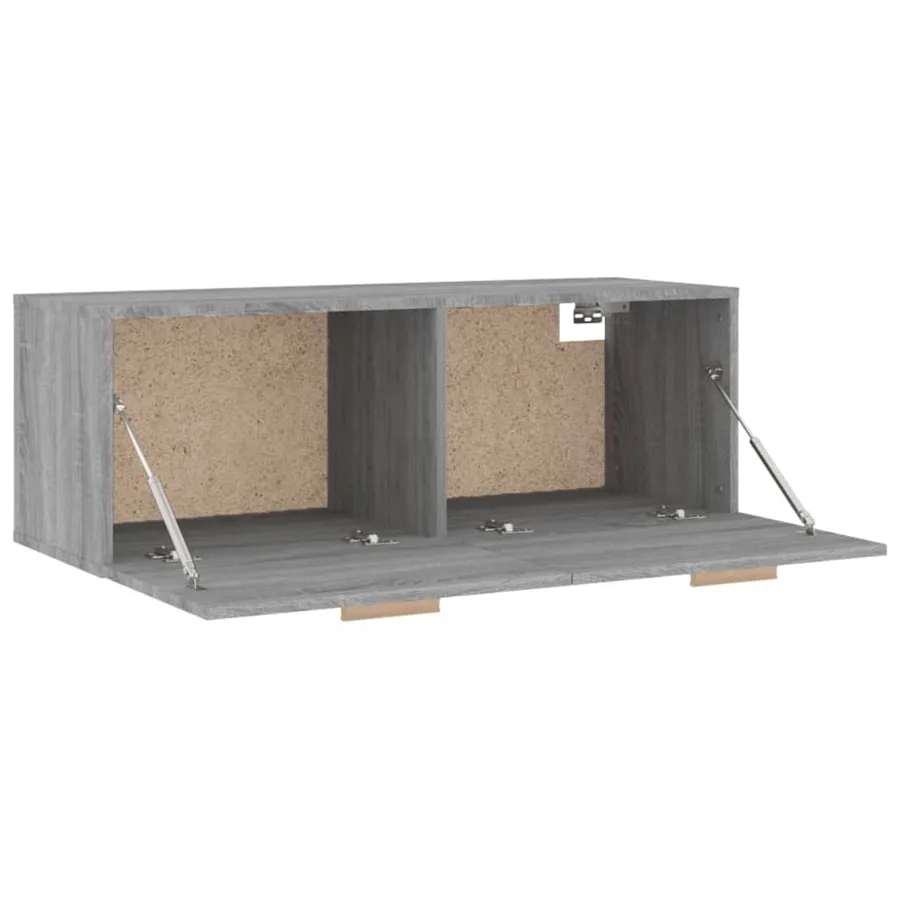 Armoire murale Sonoma gris 100x36,5x35 cm Bois d'ingénierie - 7