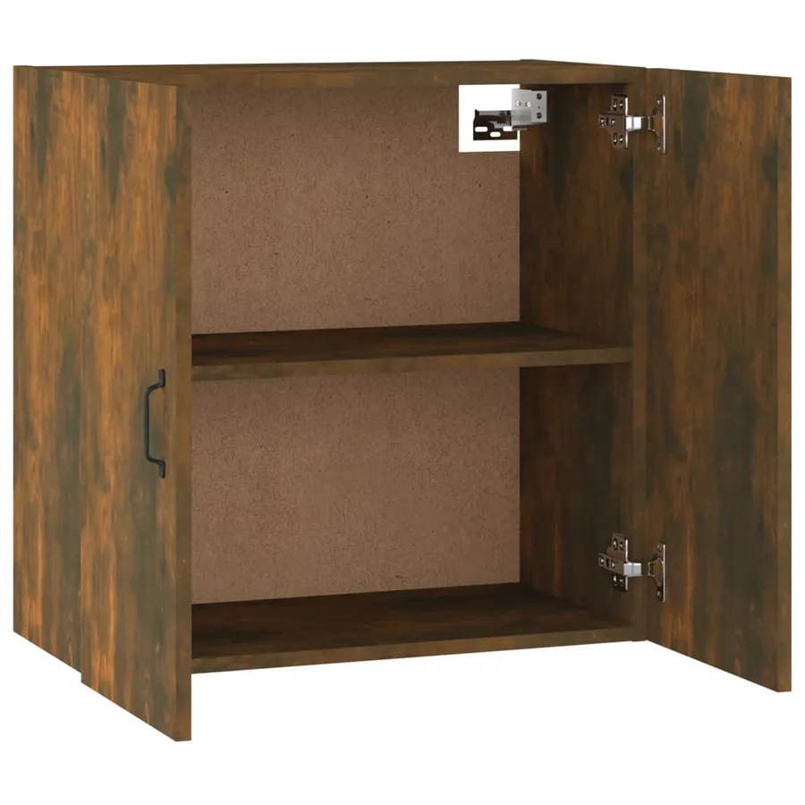 Armoire murale Chêne fumé 60x31x60 cm Bois d'ingénierie - 5