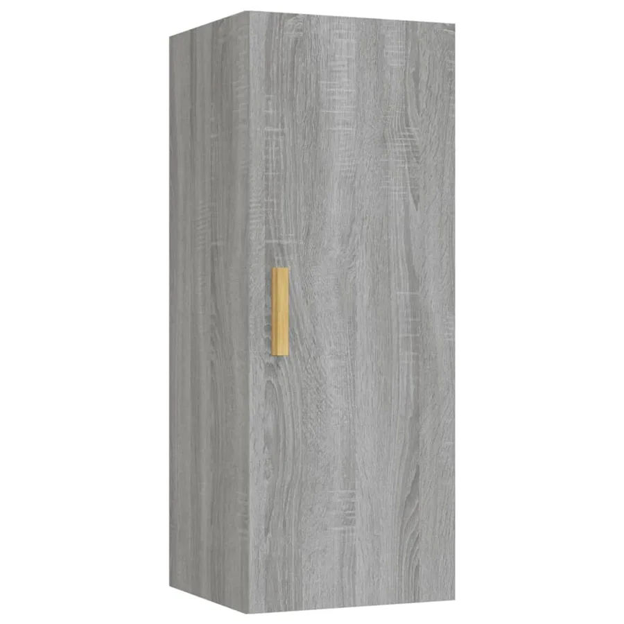 Armoire murale Sonoma gris 34,5x34x90 cm Bois d'ingénierie - 2