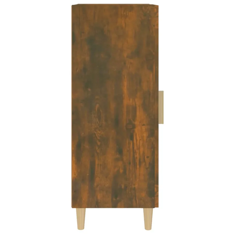 Buffet Chêne fumé 34,5x34x90 cm Bois d'ingénierie - 6