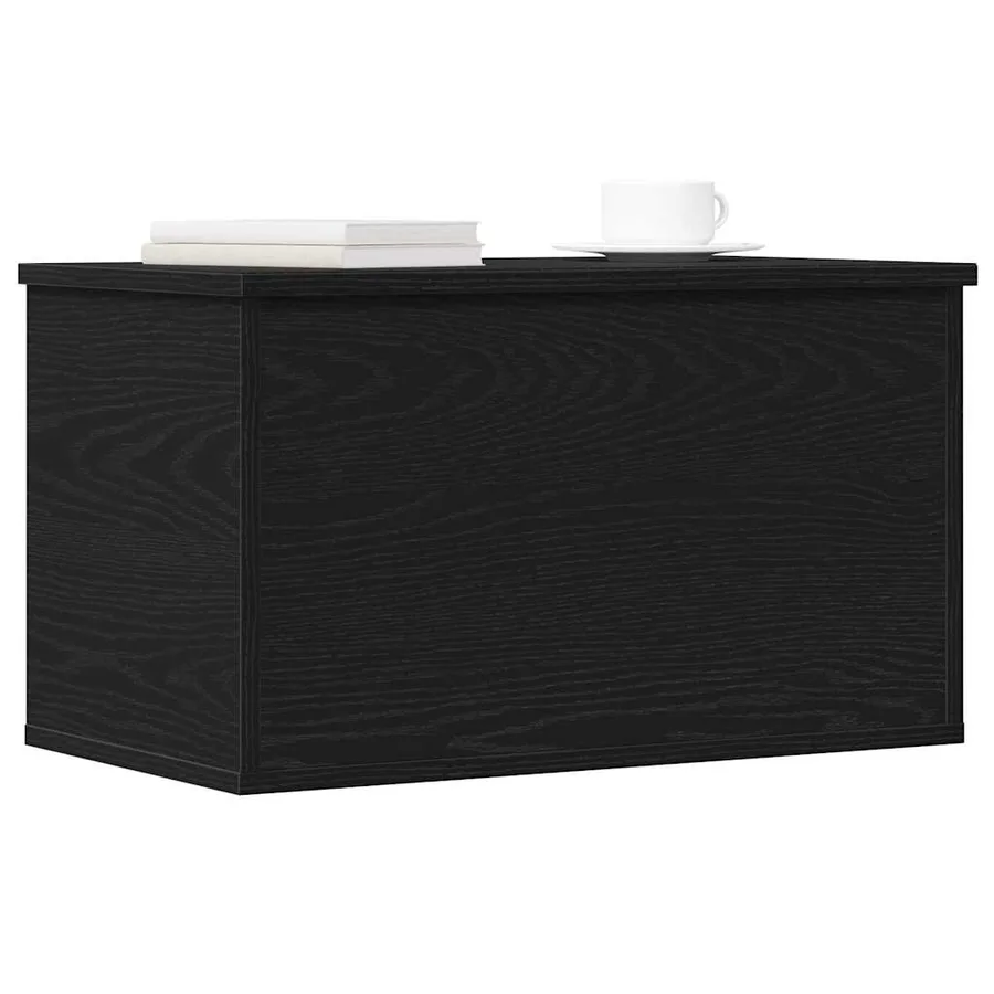 Boîte de Rangement Chêne noir 60 x 35 x 35 cm Bois d'ingénierie - 3