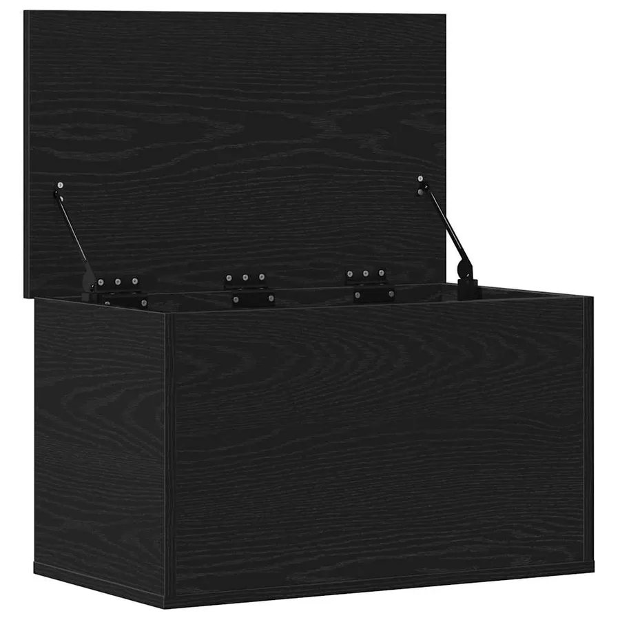 Boîte de Rangement Chêne noir 60 x 35 x 35 cm Bois d'ingénierie - 5
