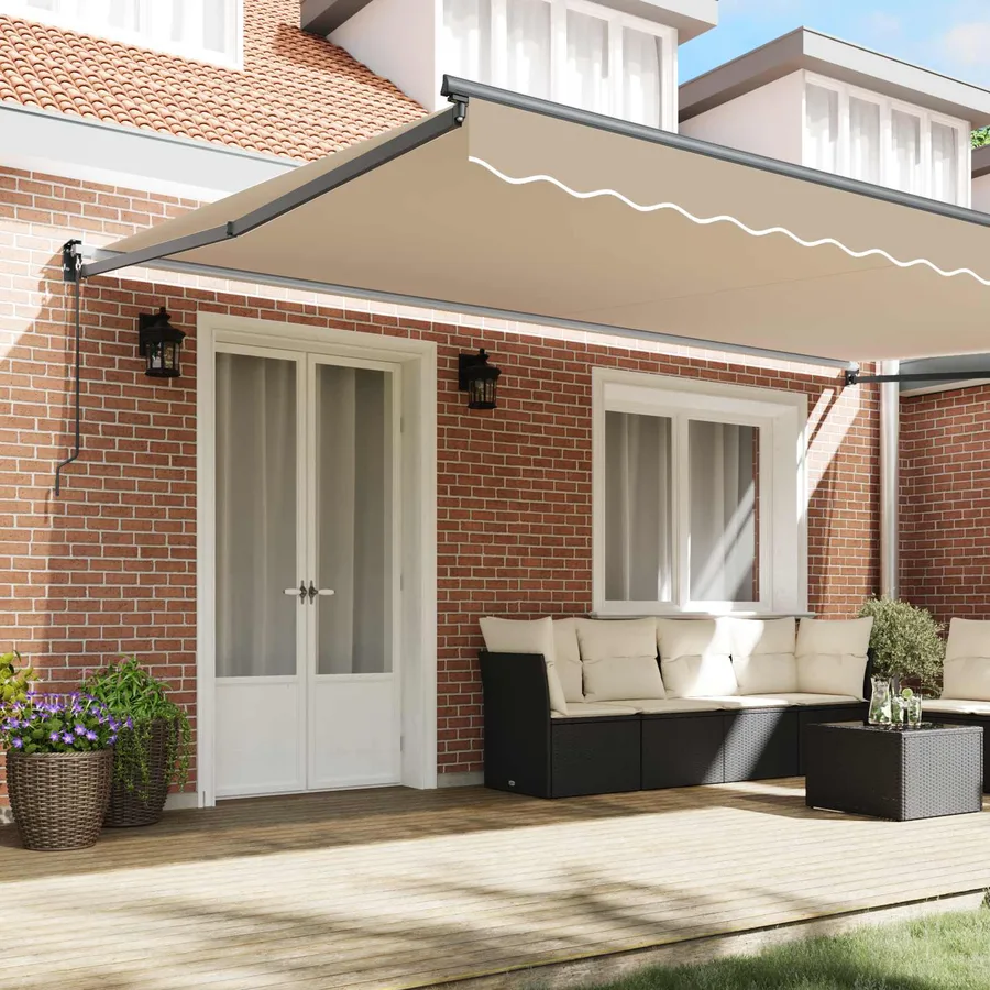 Auvent rétractable Beige 500 x 300 x 165 cm - 3