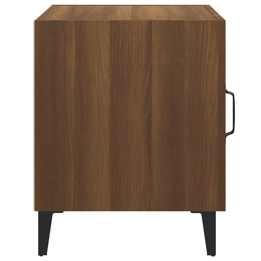 Tables de chevet 2 pcs Chêne marron Bois d'ingénierie - 5