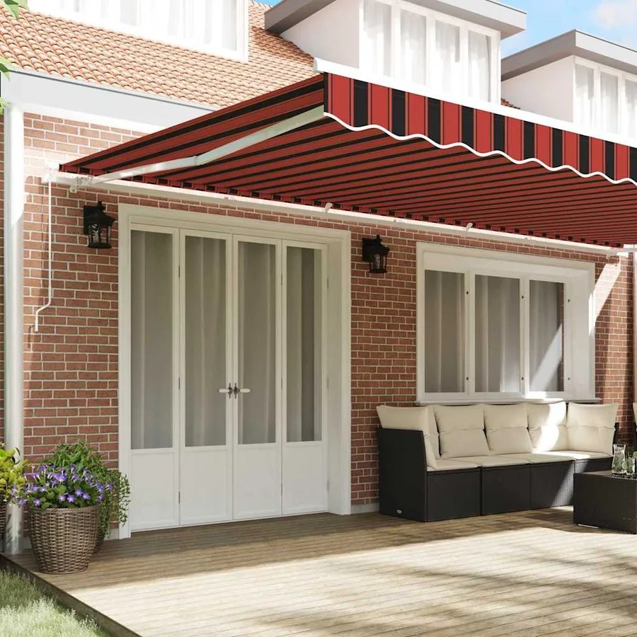 Auvent rétractable Orange et marron 600 × 350 cm - 3