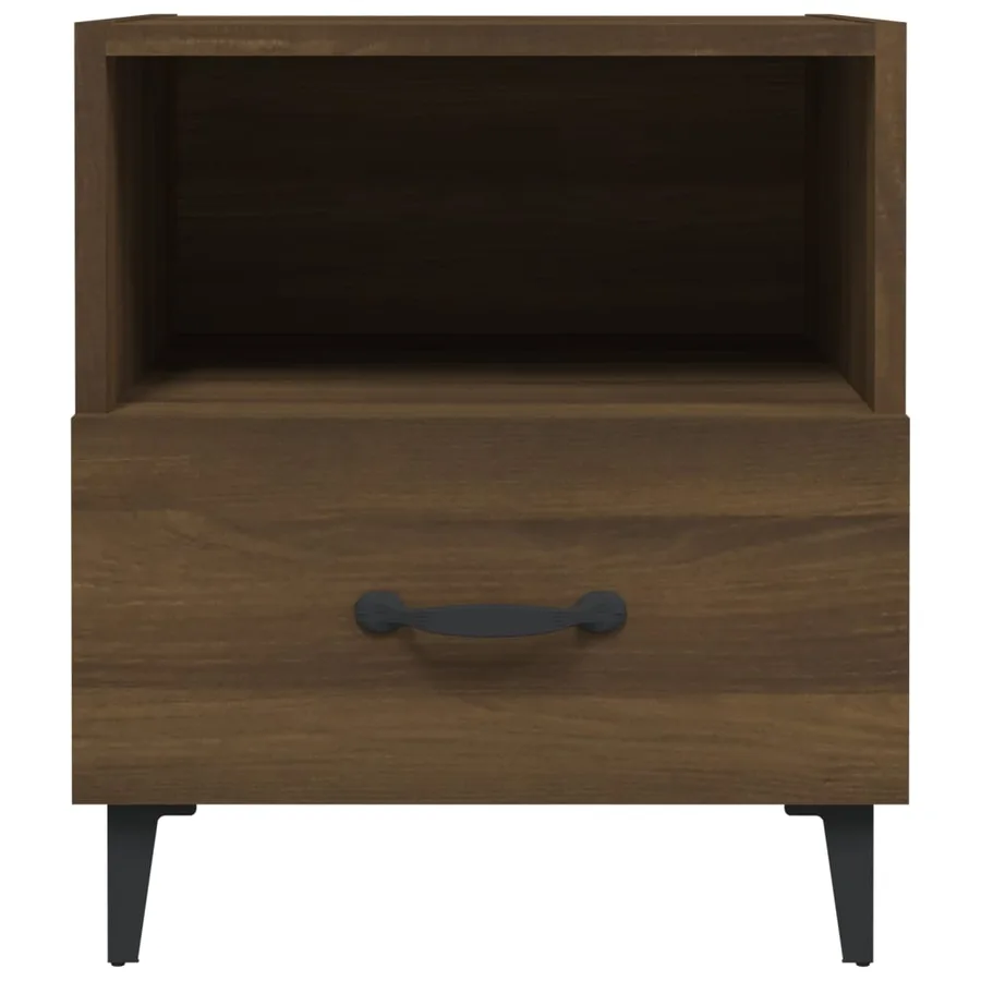 Tables de chevet 2 pcs Chêne marron Bois d'ingénierie - 4