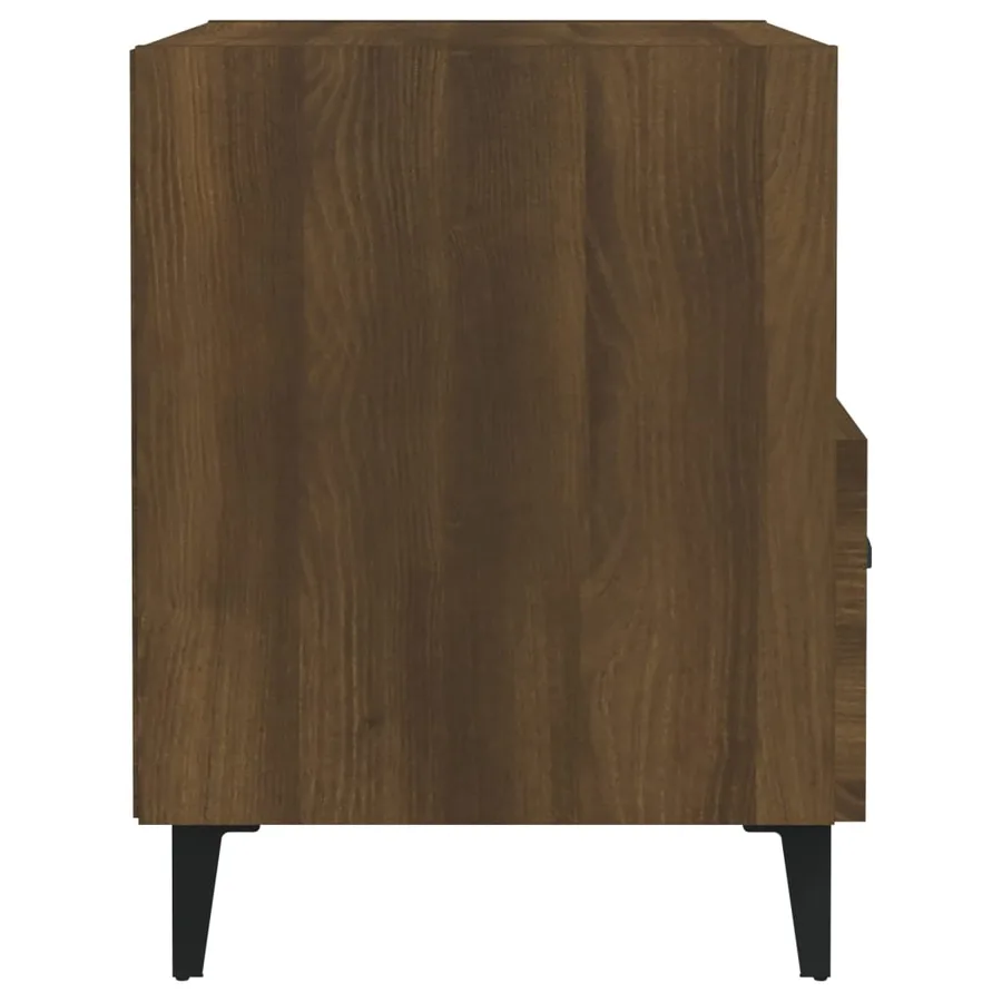 Tables de chevet 2 pcs Chêne marron Bois d'ingénierie - 5