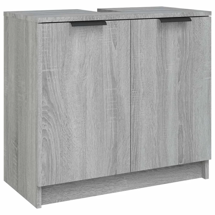 Armoire de bain Sonoma gris 64,5x33,5x59 cm Bois d'ingénierie - 2