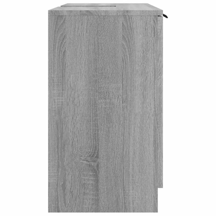 Armoire de bain Sonoma gris 64,5x33,5x59 cm Bois d'ingénierie - 8