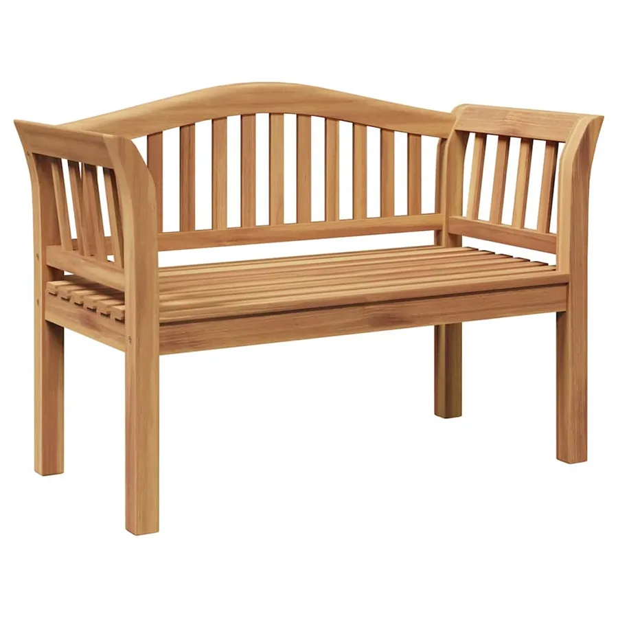banc Marron 120 x 53,5 x 85 cm Bois de teck massif - 2