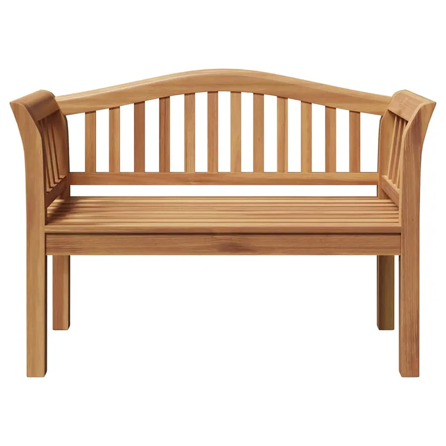 banc Marron 120 x 53,5 x 85 cm Bois de teck massif - 5