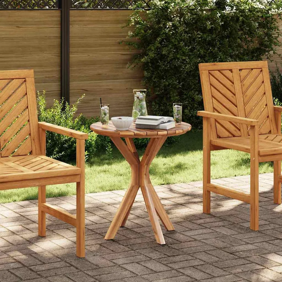 Table d'appoint Marron 70 x 70 x 75 cm Bois de teck massif