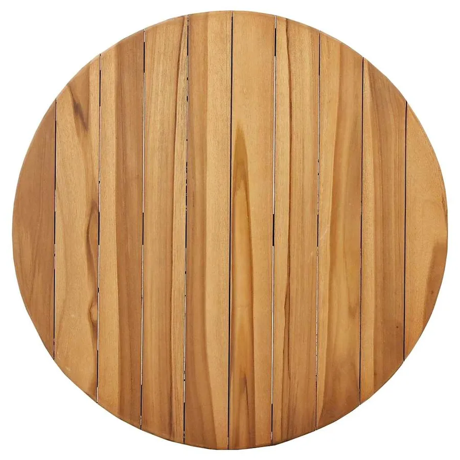Table d'appoint Marron 70 x 70 x 75 cm Bois de teck massif - 5