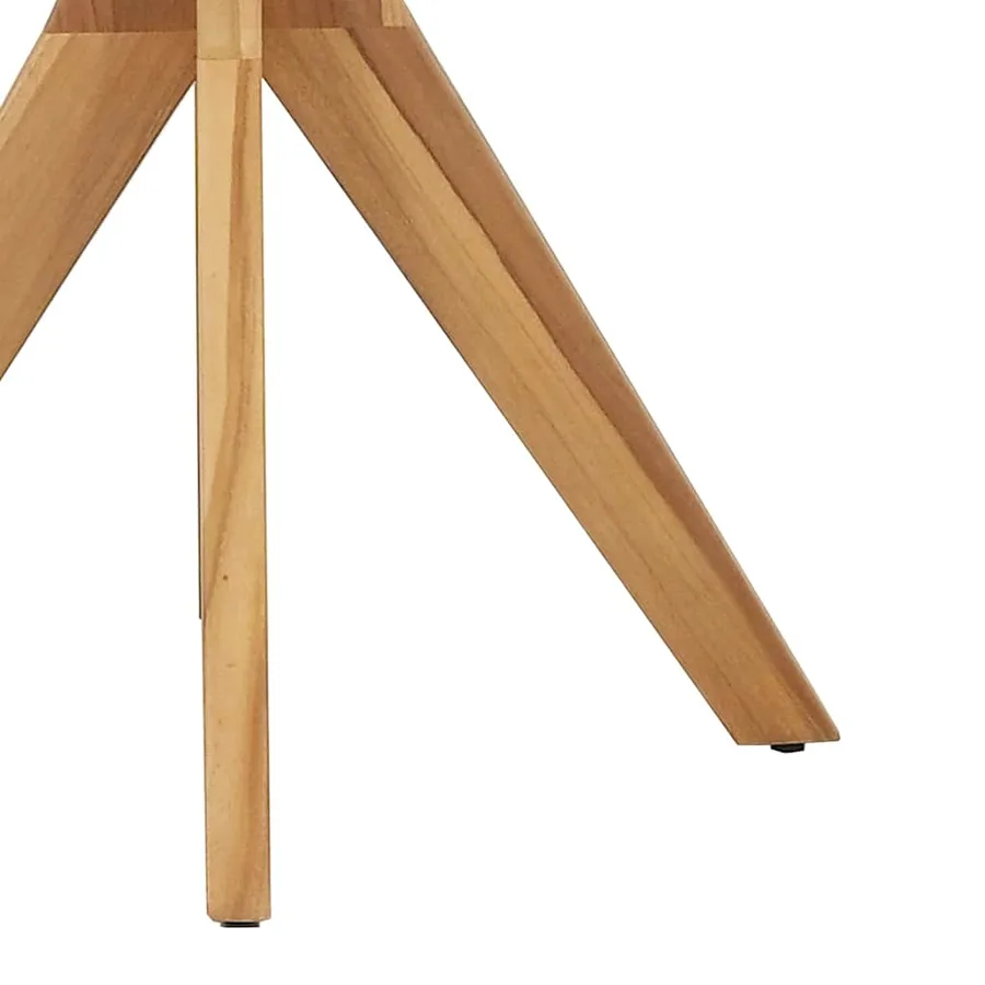 Table d'appoint Marron 70 x 70 x 75 cm Bois de teck massif - 7