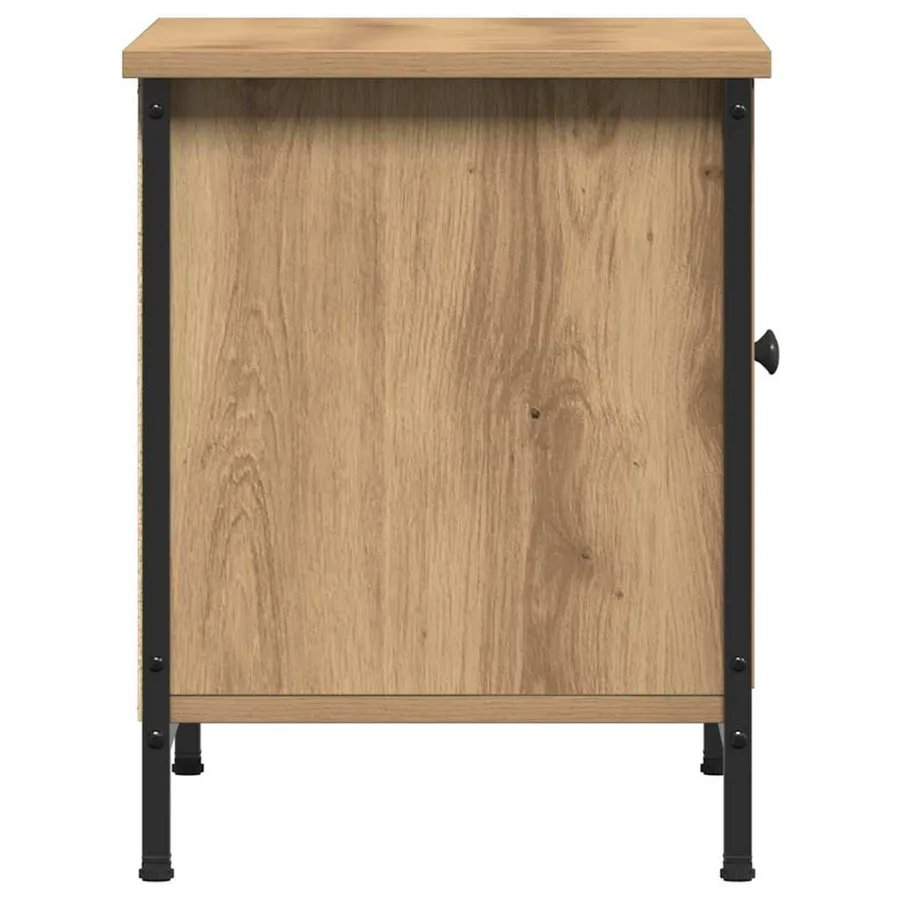 Meuble TV Chêne artisanal 60 x 35 x 45 cm Bois d'ingénierie - 7