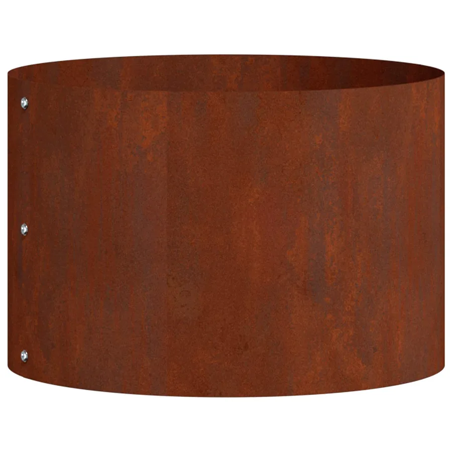 Anneau de jardinière 5 pc Rouillé 30 x 30 x 20 cm Acier patiné - 5