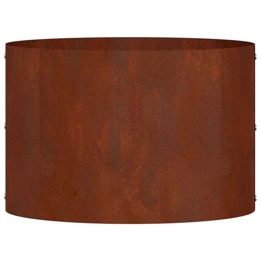 Anneau de jardinière 5 pc Rouillé 30 x 30 x 20 cm Acier patiné - 6