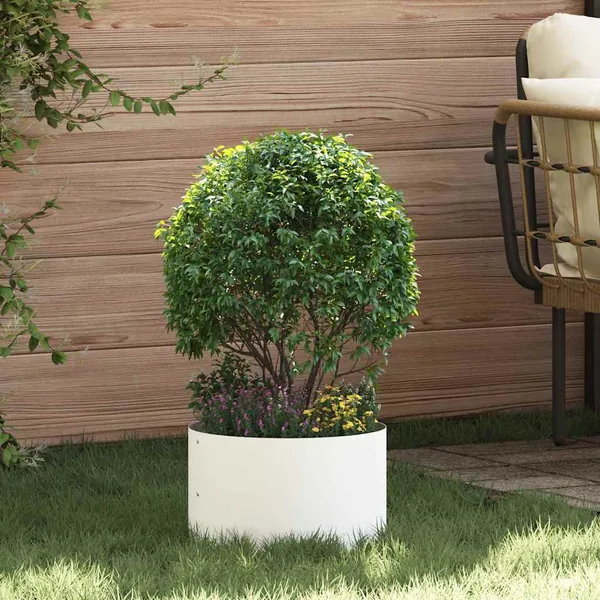 Anneau de jardinière 5 pc Blanc 30 x 30 x 20 cm
