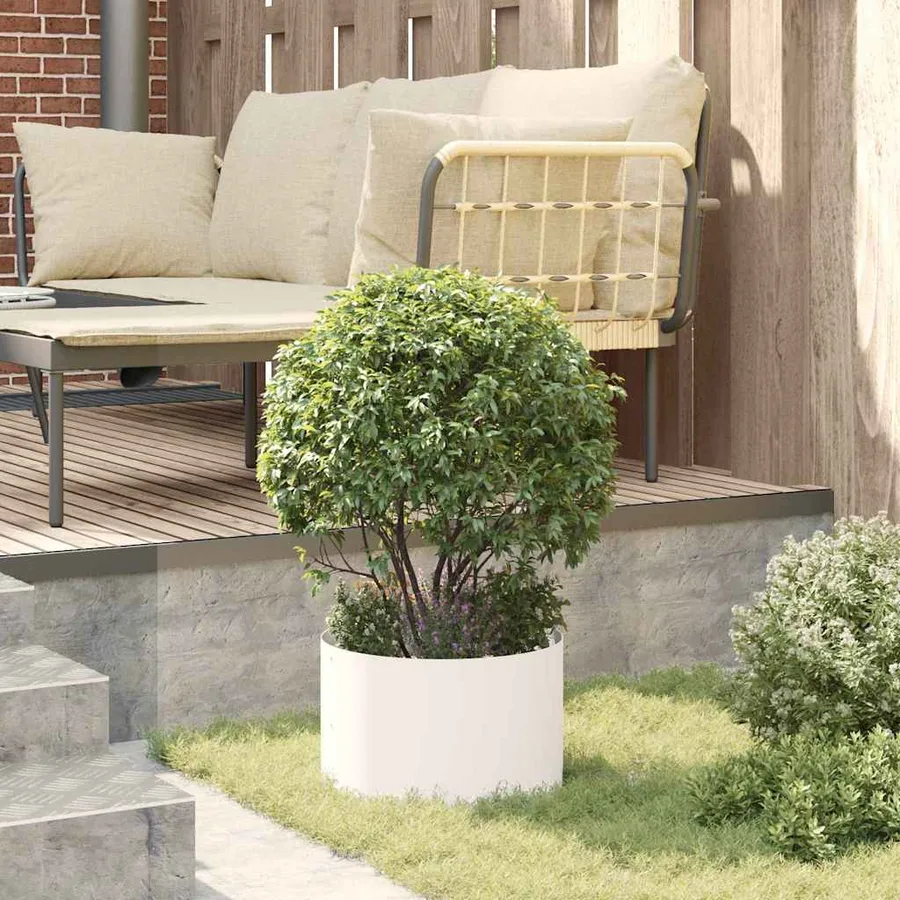 Anneau de jardinière 5 pc Blanc 30 x 30 x 20 cm - 4