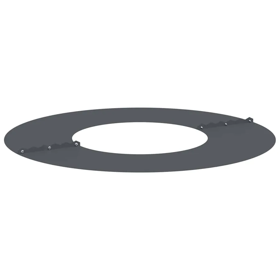 adapté pour anneau d'arbre plat Anthracite Ø30/60 cm Acier - 4