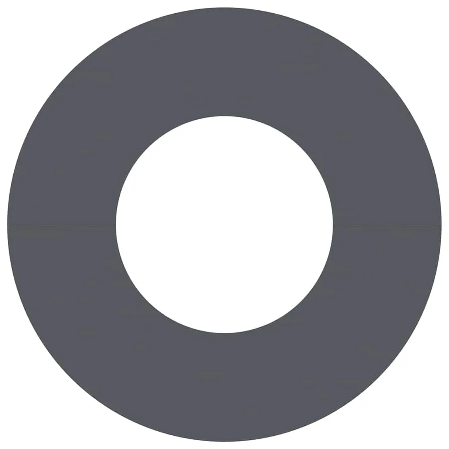 adapté pour anneau d'arbre plat Anthracite Ø30/60 cm Acier - 5
