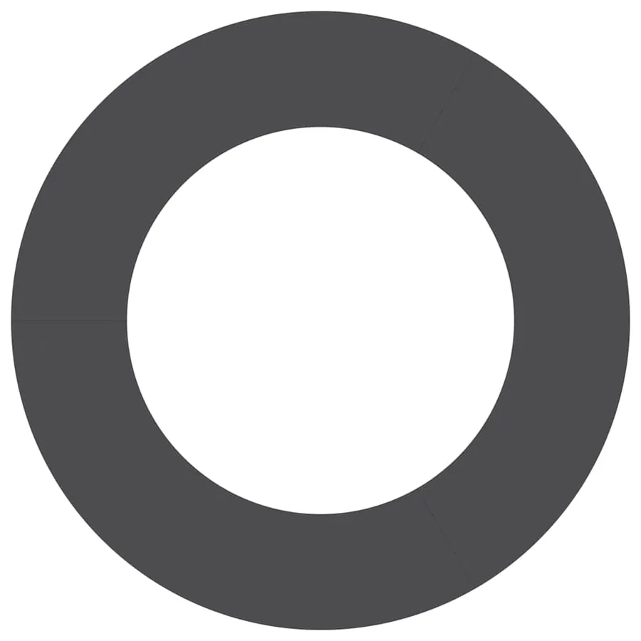 adapté pour anneaux d'arbre plats 5 pc Noir Ø50/80 cm Acier - 5
