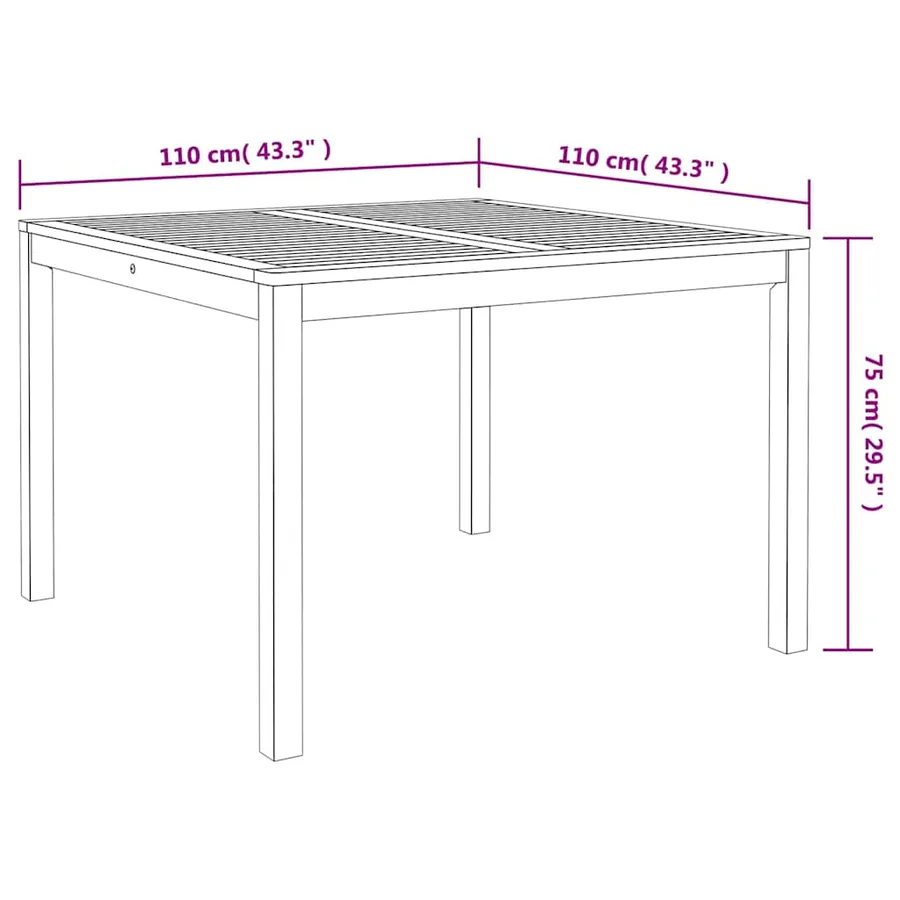 Ensemble de salle à manger pour jardin 3 pcs Gris - 11