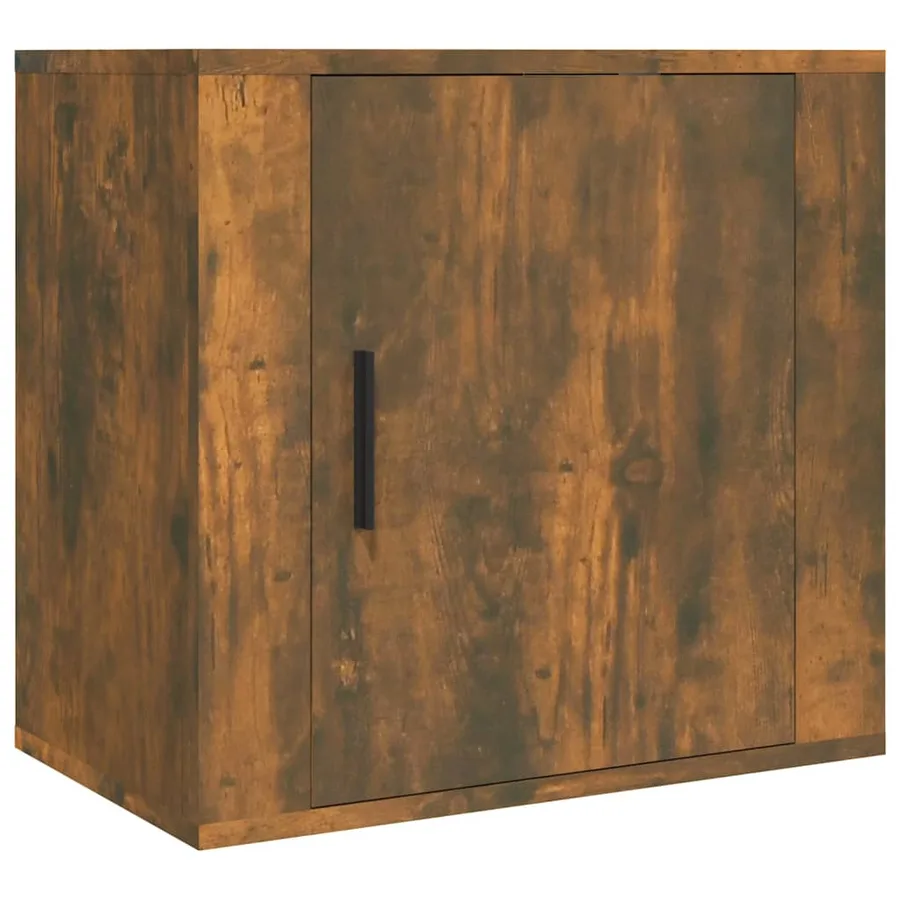 Table de chevet murale Chêne fumé 50x30x47 cm - 2