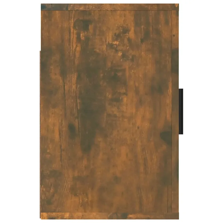 Table de chevet murale Chêne fumé 50x30x47 cm - 7