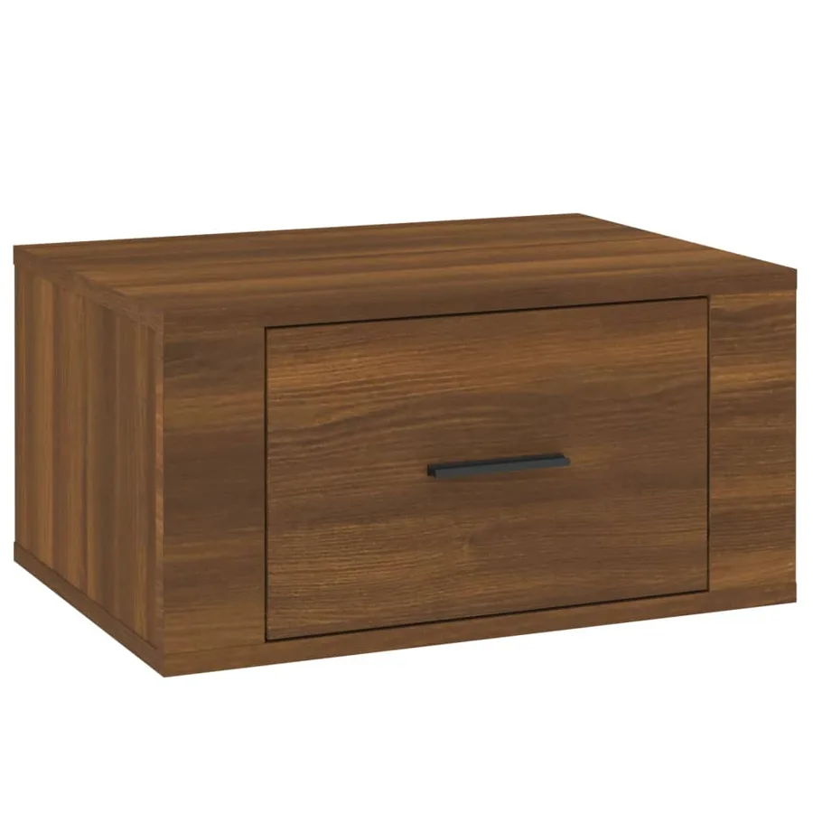 Tables de chevet murales 2 pcs Chêne marron 50x36x25 cm - 6