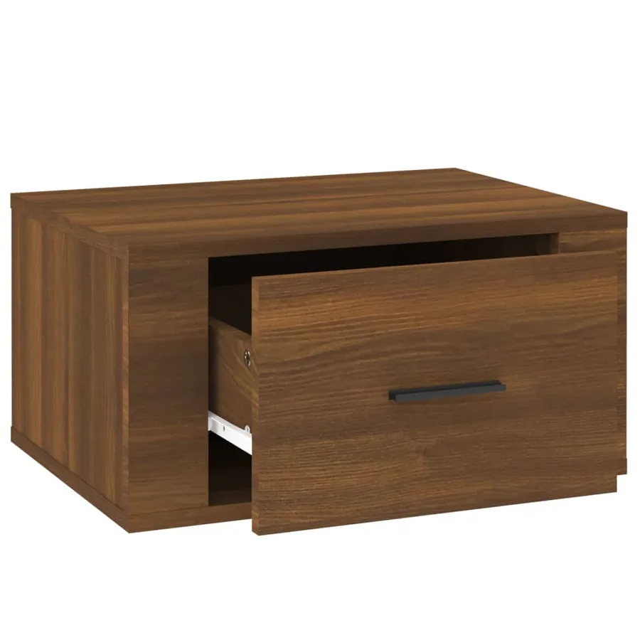 Tables de chevet murales 2 pcs Chêne marron 50x36x25 cm - 8