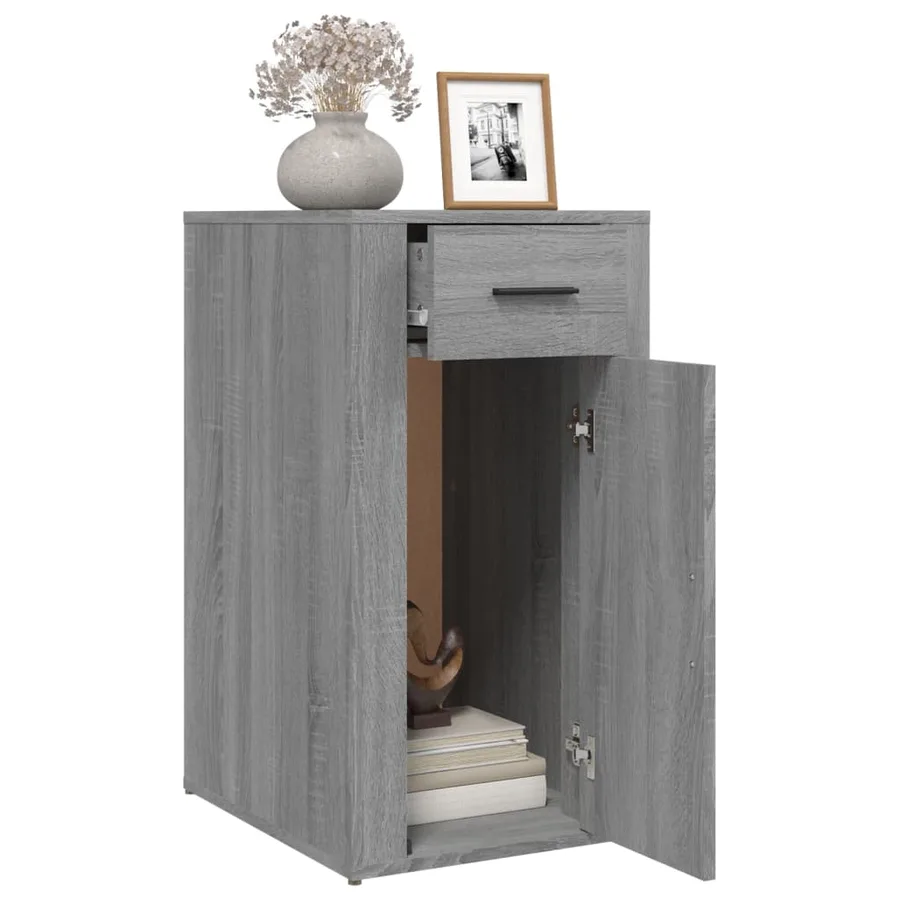 Armoire de bureau Sonoma gris 40x49x75 cm Bois d'ingénierie - 5