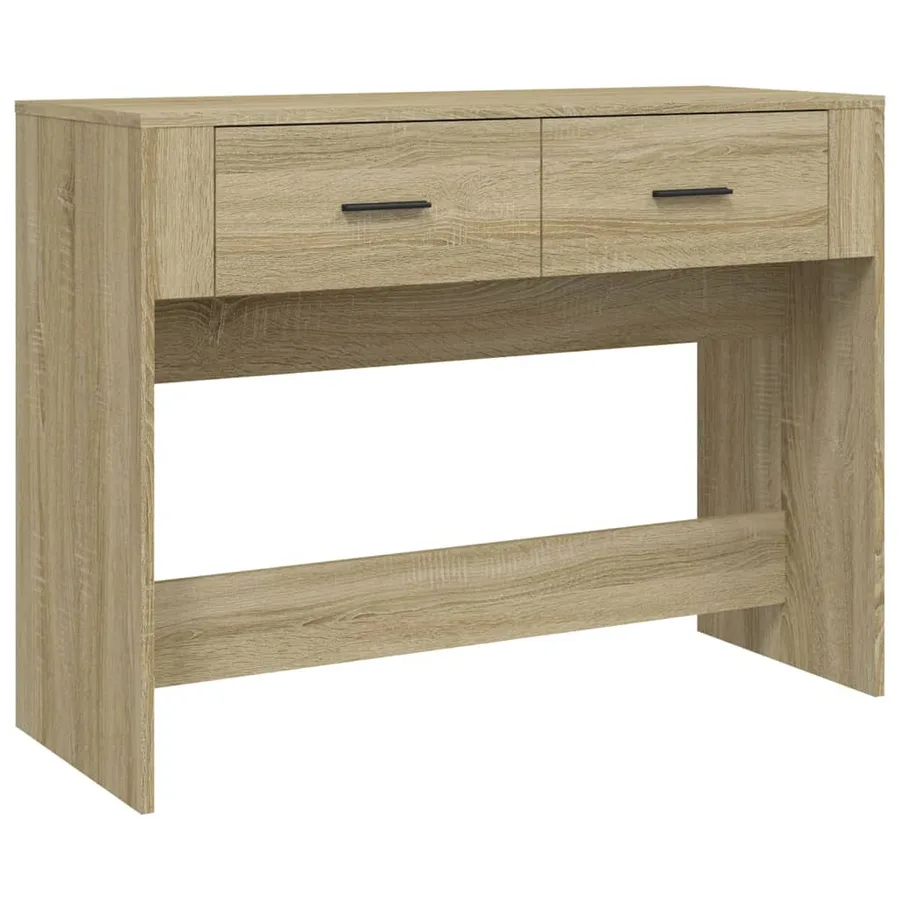Table console Chêne sonoma 100x39x75 cm Bois d'ingénierie - 2