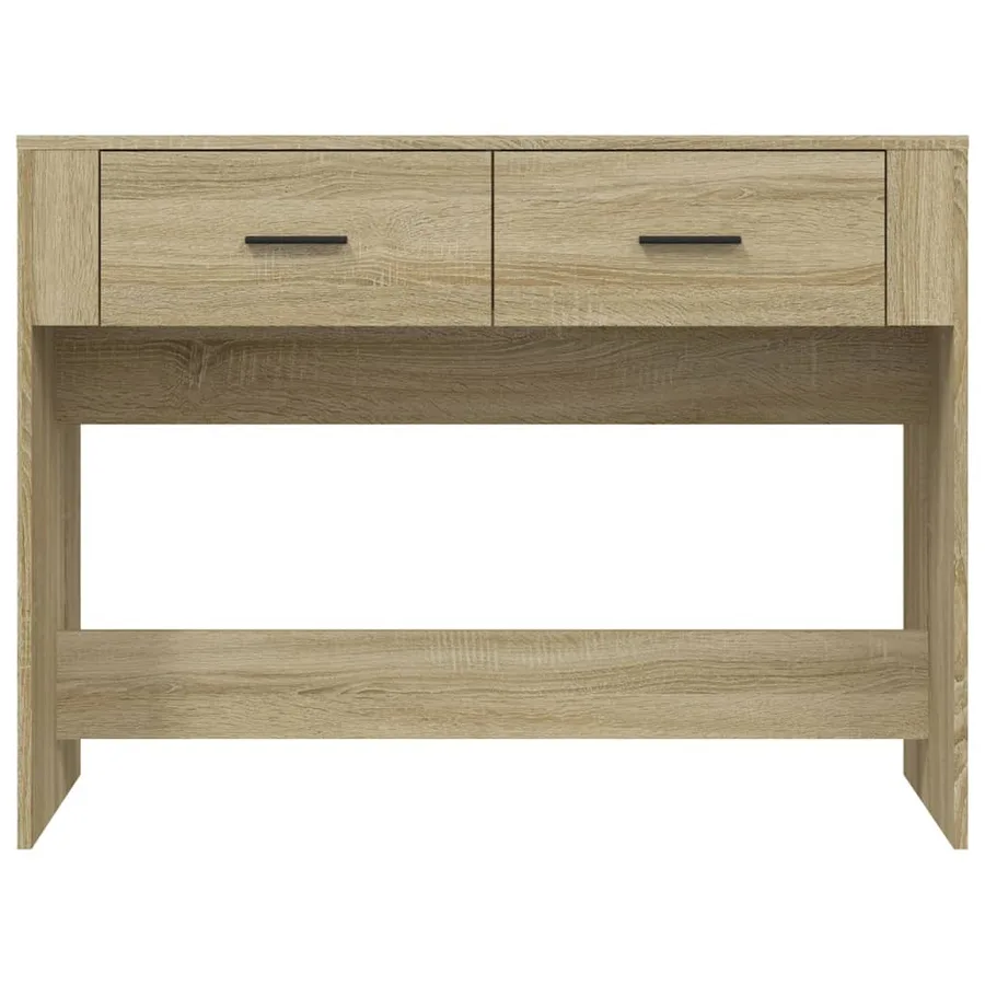 Table console Chêne sonoma 100x39x75 cm Bois d'ingénierie - 6
