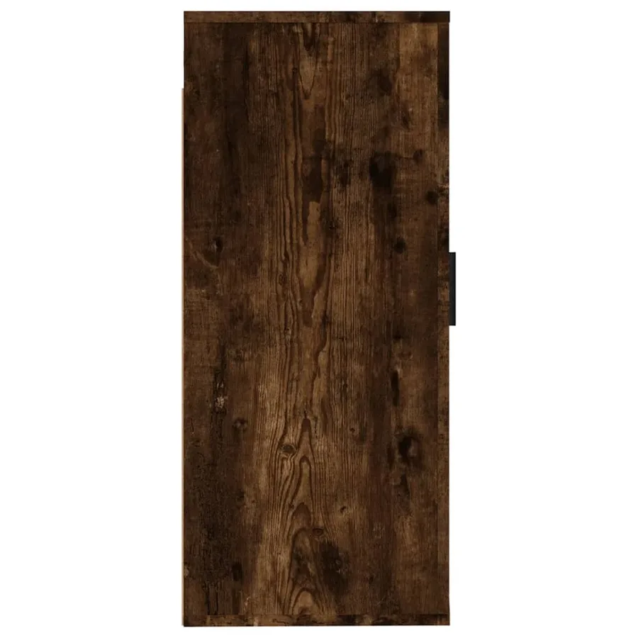 Meuble TV mural Chêne fumé 40x34,5x80 cm - 6