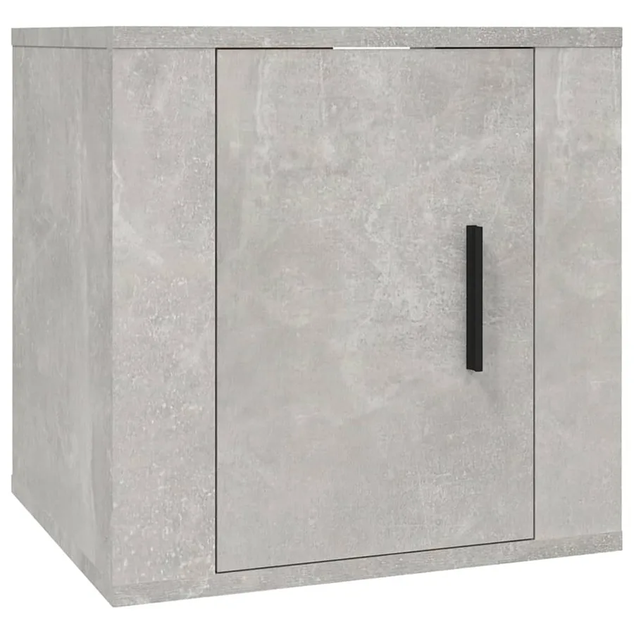 Meubles TV muraux 2 pcs Gris béton 40x34,5x40 cm - 4