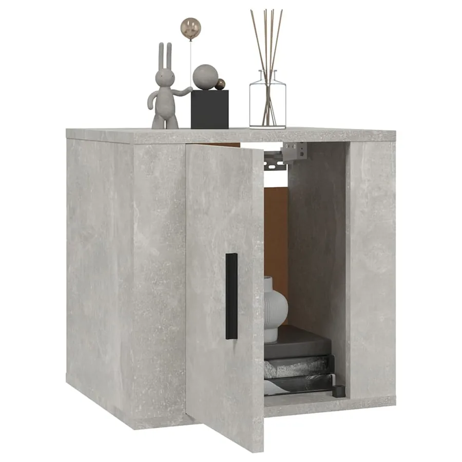 Meubles TV muraux 2 pcs Gris béton 40x34,5x40 cm - 9