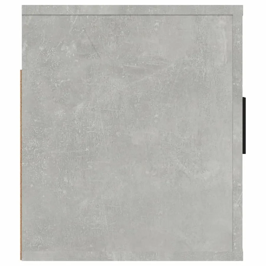 Meuble TV mural Gris béton 80x34,5x40 cm - 6