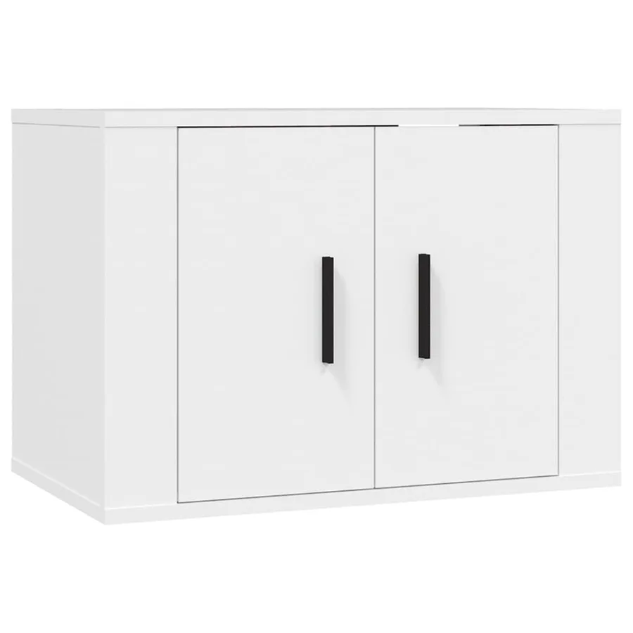 Meuble TV mural Blanc 57x34,5x40 cm - 2